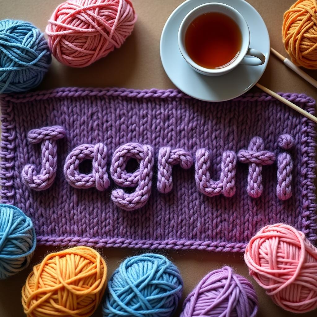 Knitted art: Jagruti