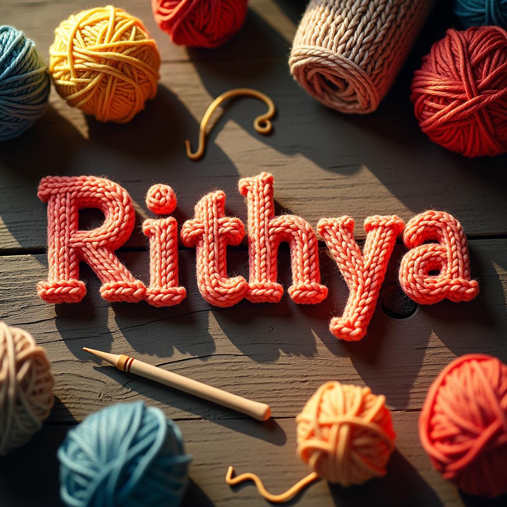 Knitted art: Rithya