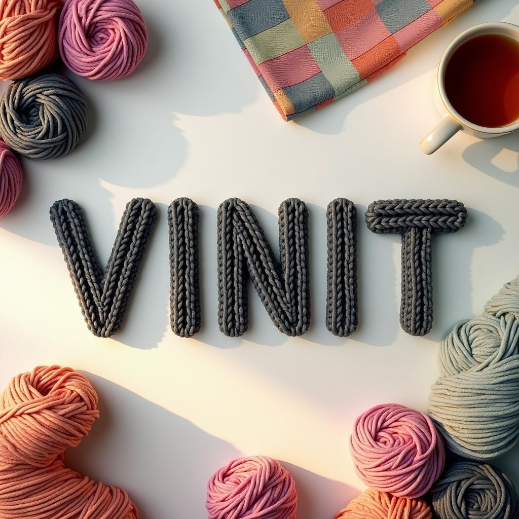Knitted art: Vinit